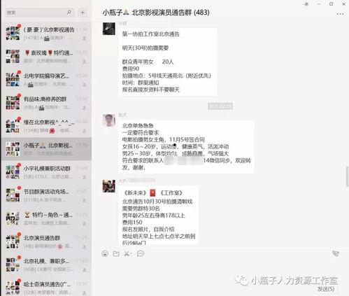 北京演员通告群